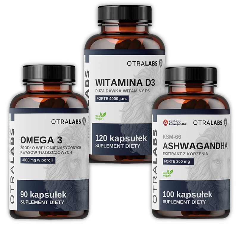 Suplementy dla biegaczy – Omega 3, Ashwagandha i Witamina D3 wspierające motywację, energię i koncentrację